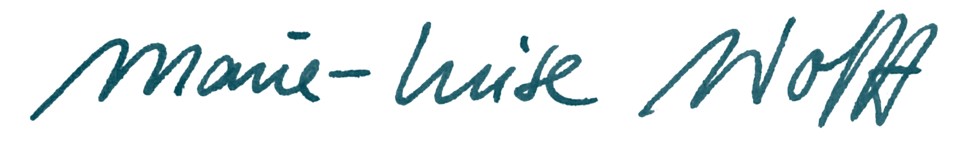 Unterschrift Dr. Marie-Luise Wolff